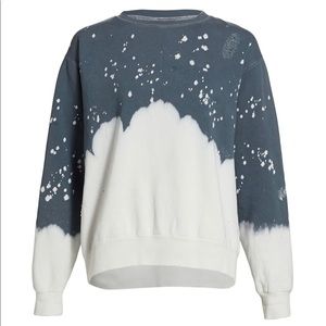 La Detresse Acid Wash Charcoal Pullover